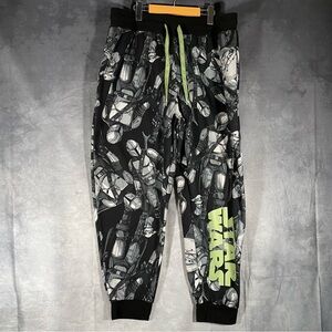 Star Wars The Mandalorian Graphic Lounge Sweat Pants XL All Over Print Joggers
